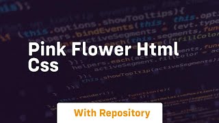 Pink flower html css screenshot 2