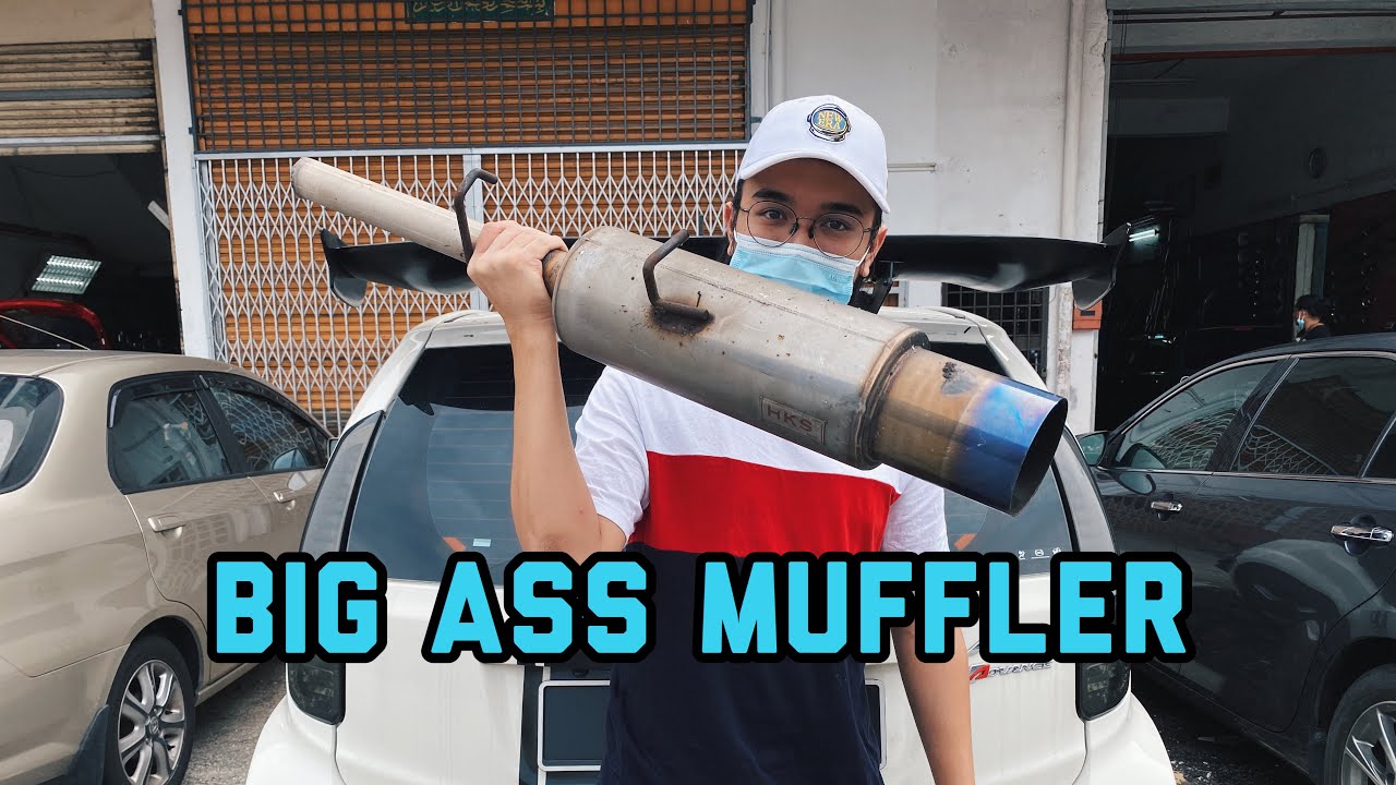 Finally myvi aku ade muffler baru!!!