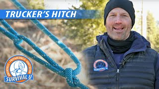 How to Tie the Trucker's Hitch Using Rope or Paracord to Secure a Tight Ridgeline
