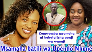 It's late; Satan is not asked for forgiveness. Upendo Nkone's apology to Martha gives strength to...