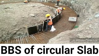 Circular slab Bar Bending schedule  Civil site Engineer practical knowledge Part -17 | BBS