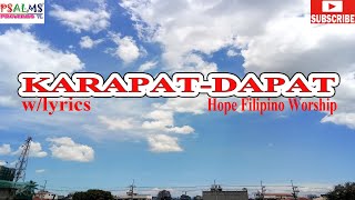 KARAPAT-DAPAT w/lyrics chords