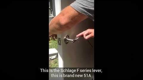 Open Schlage Lever F51A series