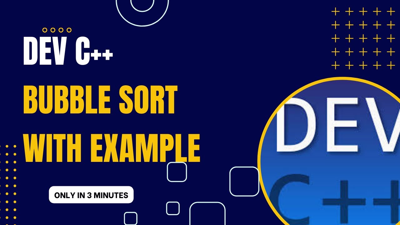 Bubble Sort in c++ with simle example|| codingprogo - YouTube