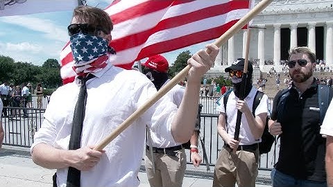 Scenes from the Right-Wing "Free Speech Rally" at Lincoln Memorial