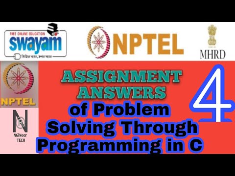 Problem solving through programming in C || Assignment 4 answers || NPTEL 2021