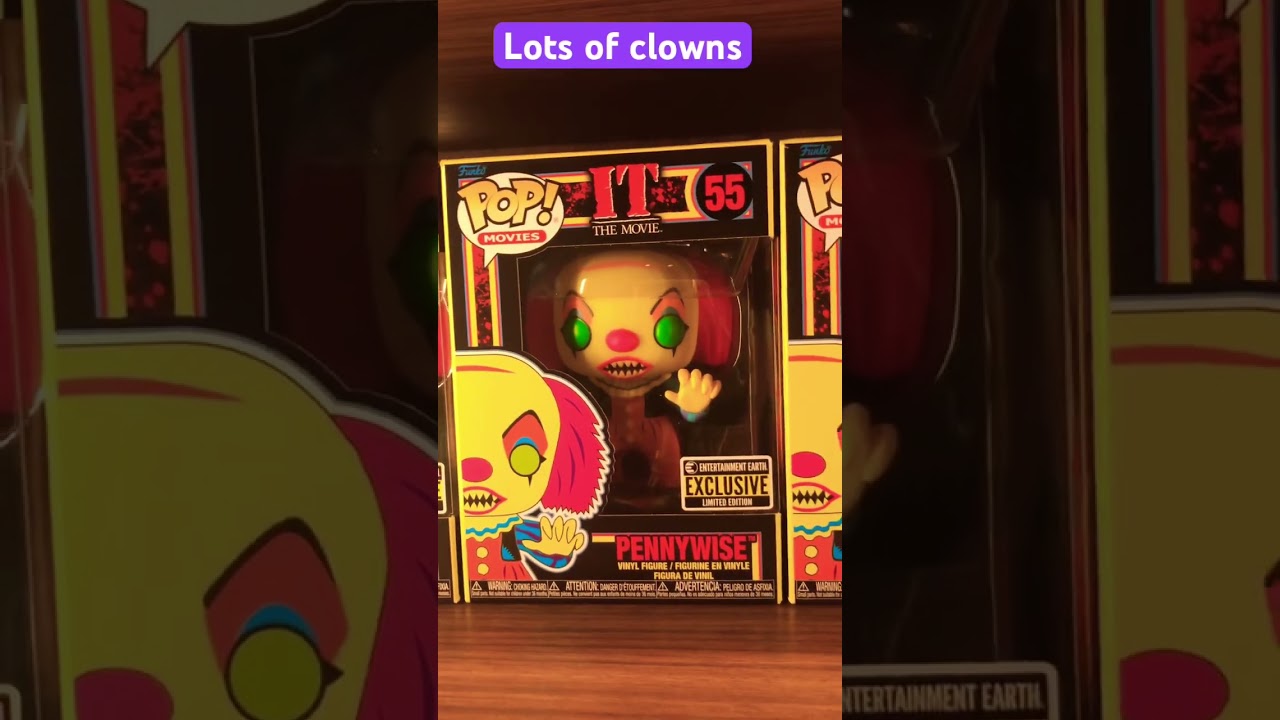 Horror section at Funko Hollywood! Lots of scary clowns! 🤡🤡🤡