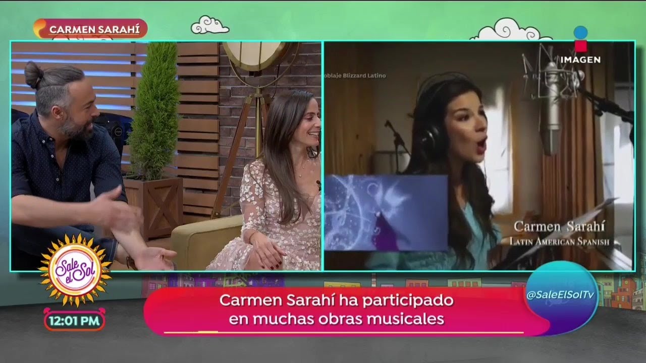 Carmen Sarahí es la voz de 'Elsa' en 'Frozen' para América Latina | Sale el Sol