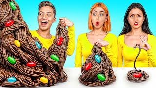 Big, Medium and Small Plate Challenge | Funny Situations with Food by Candy Land