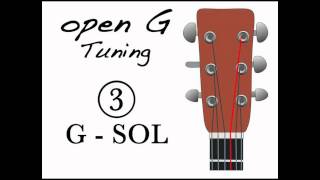 Open G tuning - Afinación Abierta de Sol