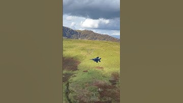 F-15E Strike Eagle low level in the Mach Loop