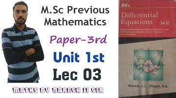 riccati equation, method of riccati equation,msc previous differential equation and special function