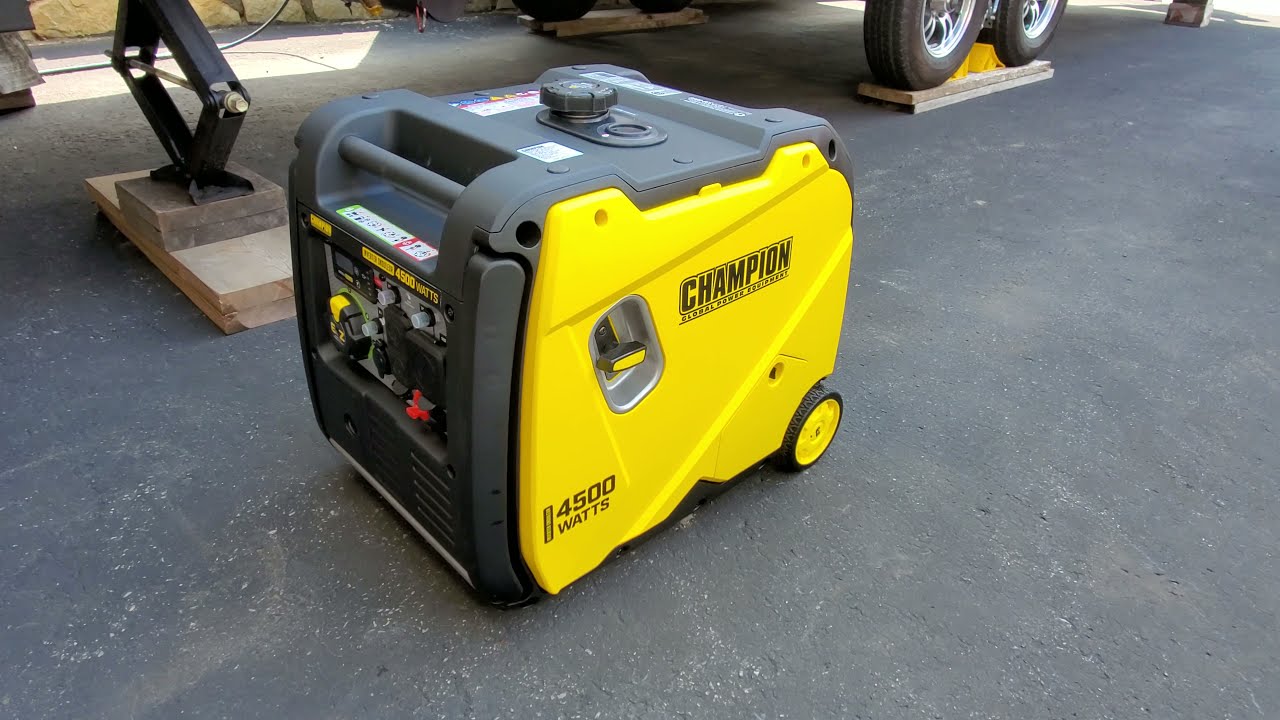 Champion Inverter Generator 4500/3500 Watt Model 201053 Break In & Review YouTube