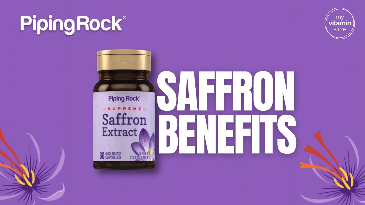 Piping Rock Saffron Extract 88.5mg | Mood Support, Emotional Balance & Mental Clarity