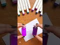 Secret Trick for Clean Glitter Letters | Aesthetic Name Art #zarmeenasmeerart #shorts #satisfying