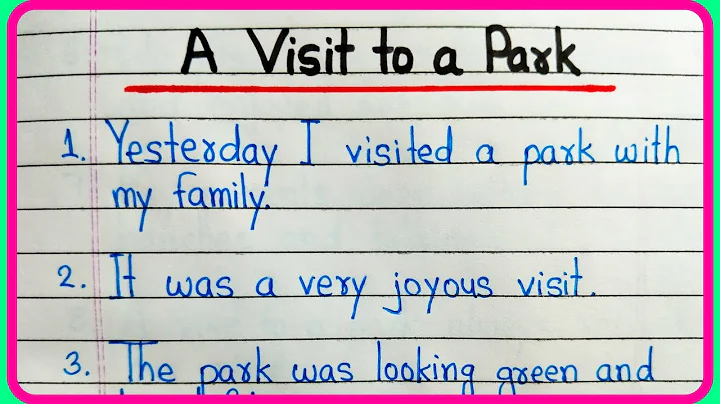 A visit to a park essay | Essay on a visit to a park | A visit to a park 10 lines - DayDayNews