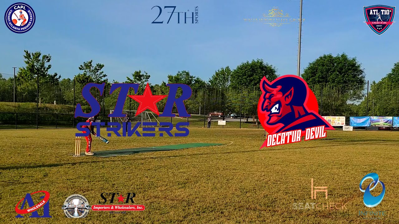 CAPL Playoffs ATLT10 week 6 Star Strikers Vs Decatur Devils 1st innings