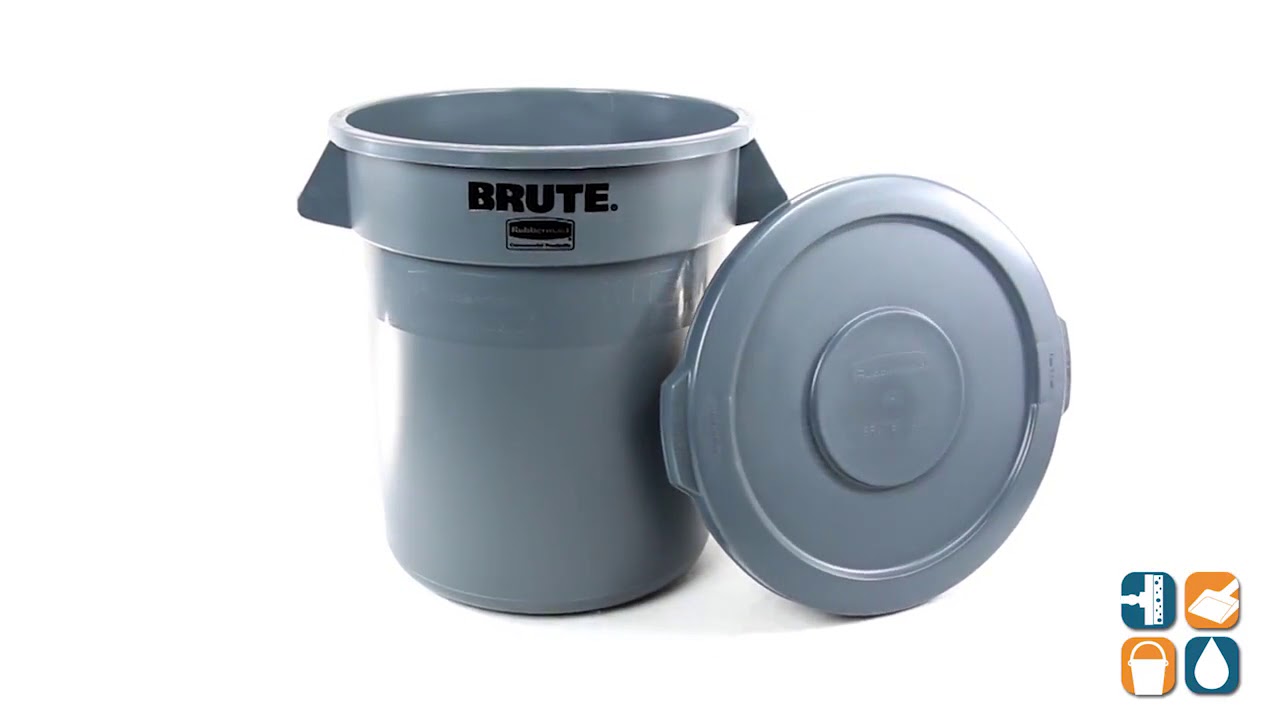 Rubbermaid 2609 Round Brute Lid For 10 Gallon Trash Cans, Gray