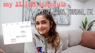 Information MY 2L FALL SCHEDULE: classing I'm taking, organizations, law review, and more! Update