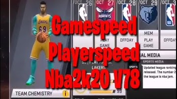 Nba2k20 v78 Gamespeed & Playerspeed Speedhack