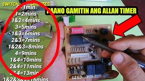 Paano gamitin ang allan timer double coinslot