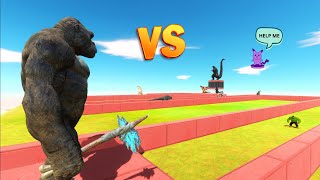 Angry Kong Death Run Rescue Pikachu From Shin Godzilla in Animal Revolt Battle Simulator screenshot 1