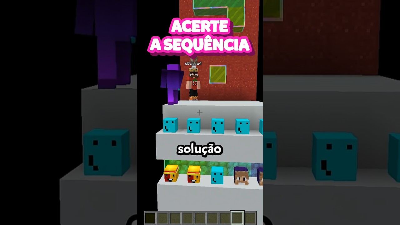 ACERTE A SEQUENCIA 04 #minecraft