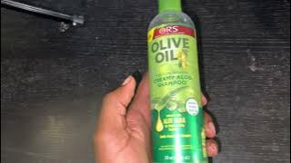 In Hand Review of ORS Olive Oil Moisture Restore Creamy Aloe Shampoo 12.5