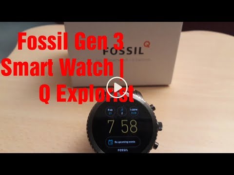 #FOSSIL GEN 3 SMARTWATCH UNBOXING | Q EXPLORIST - THIS WATCH IS A BEAST !