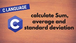 29. Program to calculate the sum, average and standard deviation of 5 numbers using pointers in C