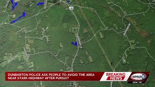 Police pursuit for wanted suspect for murder from Maine closes area of Stark Highway in Dunbarton