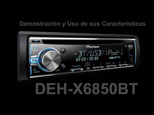 Radio CD MP3 AUX USB Bluetooth Pioneer DEH-X6850BT – RVMCAR