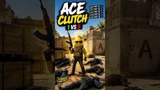 1v5 ACE CLUTCH  #counterstrike2 #cs2 #gaming