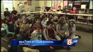 Hall-Dale elementary students have Weather at Your School visit