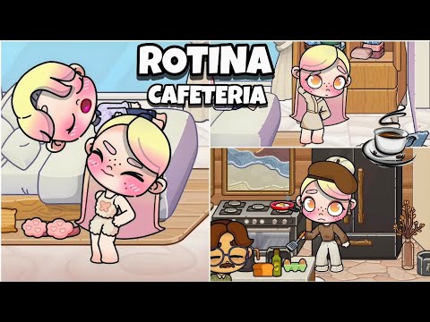 ROTINA TRABALHANDO NA CAFETEIRIA☕️#avatarworld #rotina#jogos#pazugames#historinhas#familiatogether