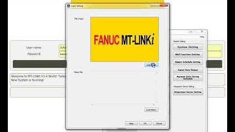 MT LINKi   Customizing the Login Setting Screen