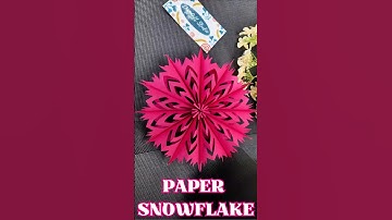 How to Make a 3D Paper Snowflake | Easy Christmas DIY Decoration Craft Idea