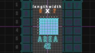 Watch 42 Boxes Appear 🔥 | Area of a 6×7 Rectangle