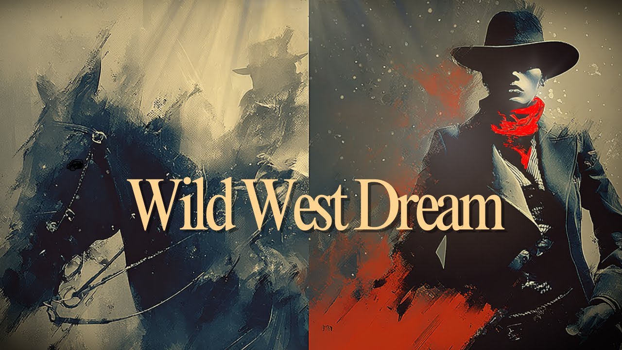 Wild West Dream🌹Visual Poems🌹Outlaw Country Western Americana, AI Music Video