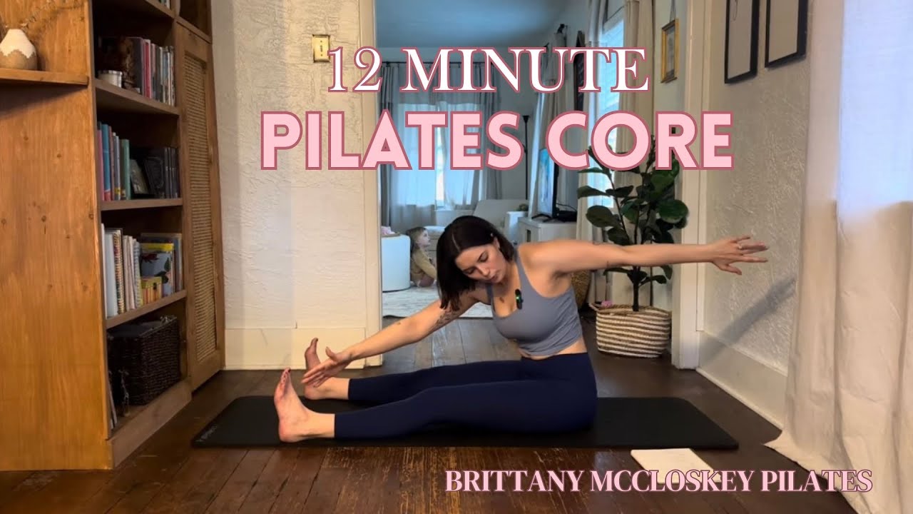 12 minute Pilates Core Workout (No equipment) - YouTube