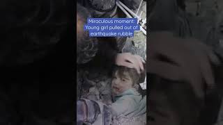 Miraculous Moment Young Syrian Girl Polled Out Of Earthquake Rubble