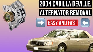 2004 cadillac deville   Alternator removal.(the easy way)