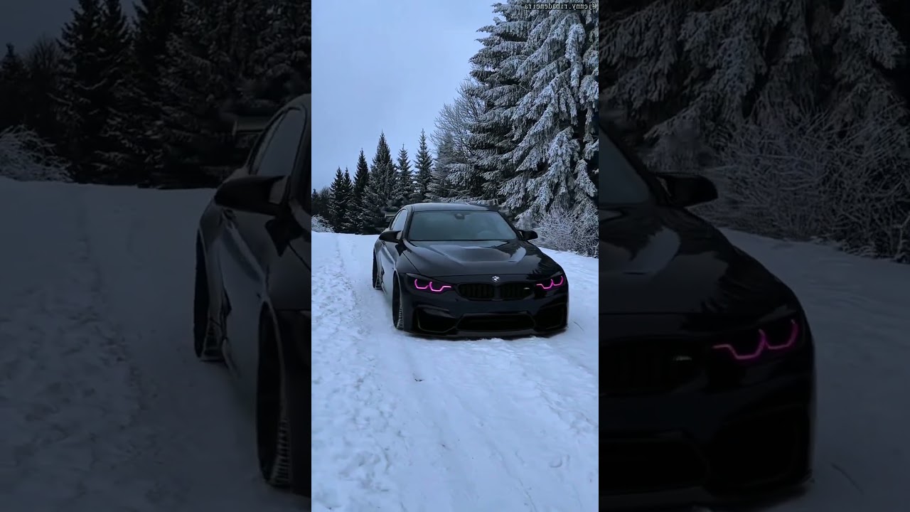 Pink Eyes on a BMW? Yes or No? 😈❄️