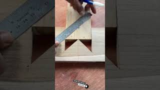 Smart cut for top joint. #wood #woodscraft #woodworking #diy #wooddesigner #tools #classicwood