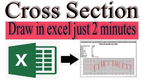 How to draw cross section in excel part. 1
