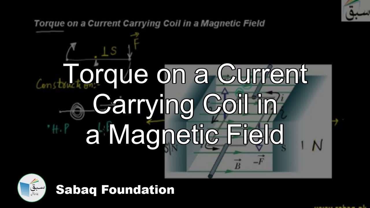 Torque on a Current Carrying Coil in a Magnetic Field, Physics Lecture ...