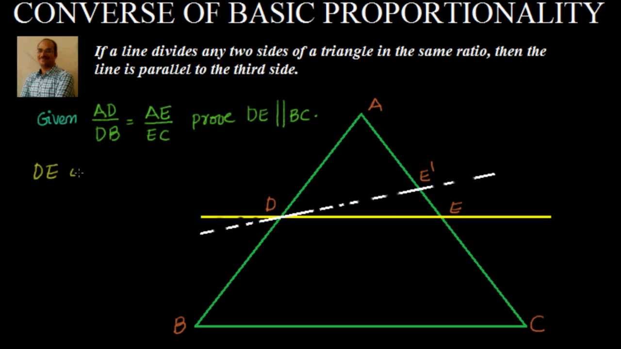 converse of thales theorem