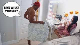 FLASHING My Girlfriend While She Does Her Makeup *Epic Reaction*