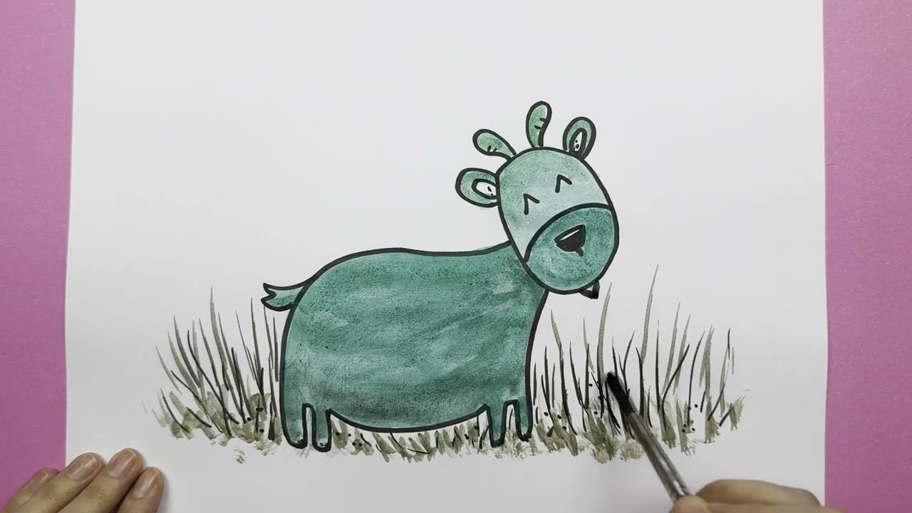 Master the Art of Painting a Cute Goat with Watercolors