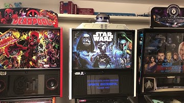 Star Wars Pinball Topper First Time Turning On Game and Setting Up